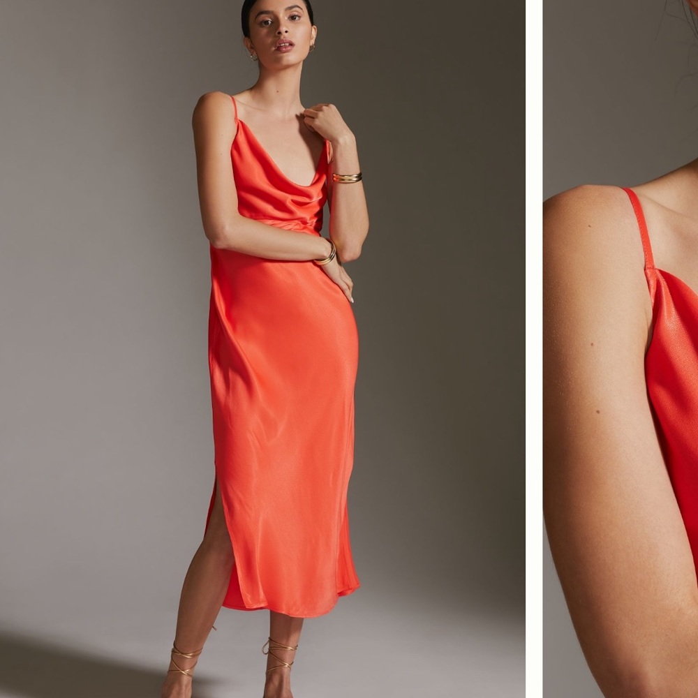 Anthropologie Elyse Bias Slip Dress XS Petite